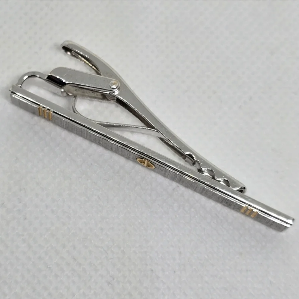 Dunhill Gold and Silver Tie Pin Cufflinks Set